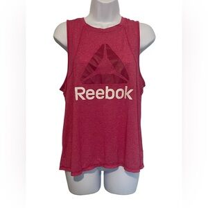 Reebok Women's Vibrant Pink Athletic Tank Top. Size: L. Good Condition.